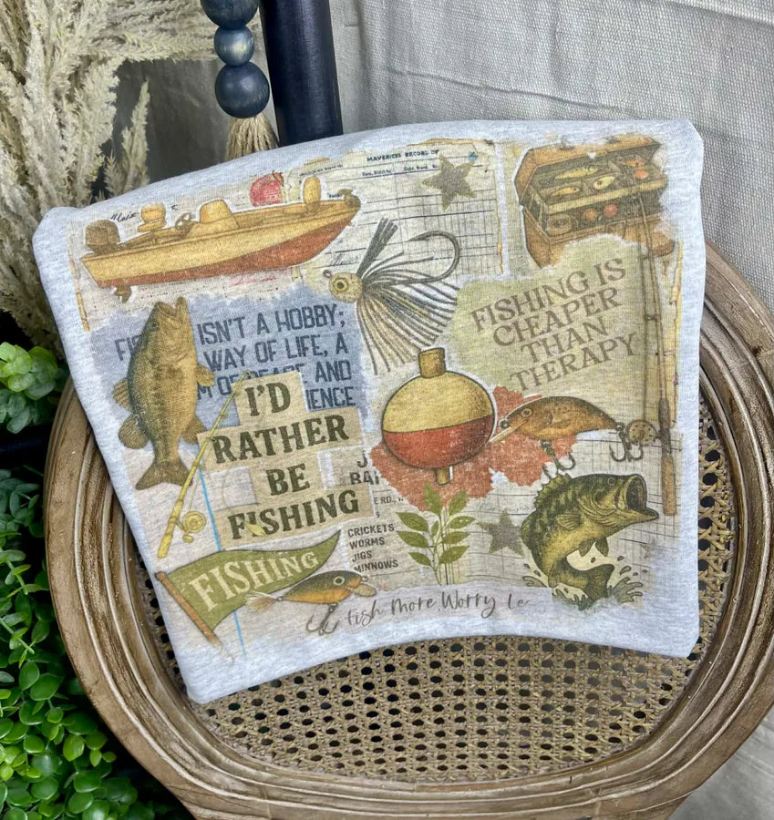 i’d rather be fishing(Gildan Tee)