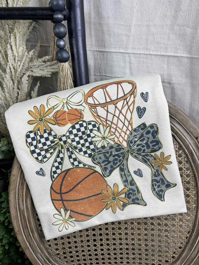 Bows and Basketball (Gildan Tee)