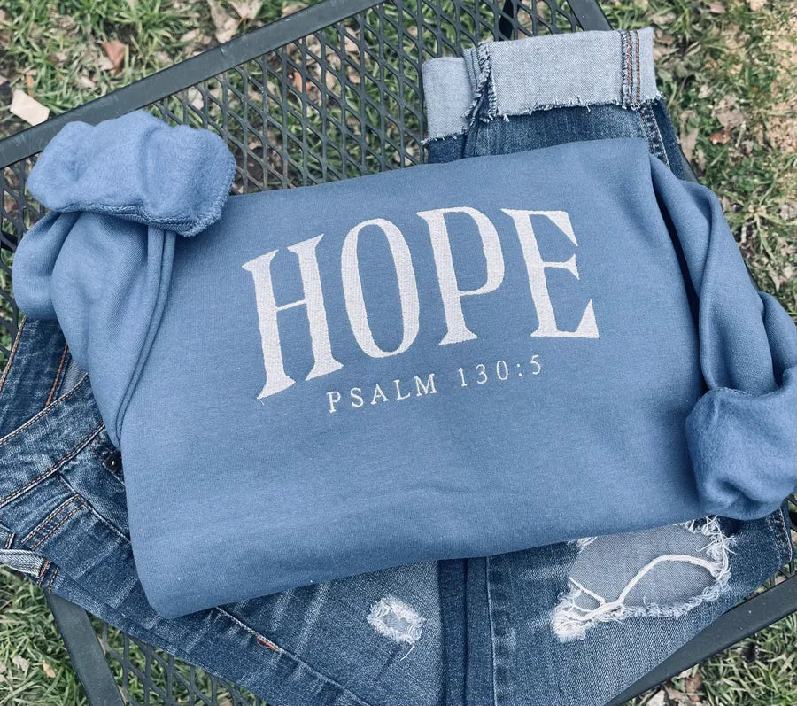 Hope Embroidery Sweatshirt