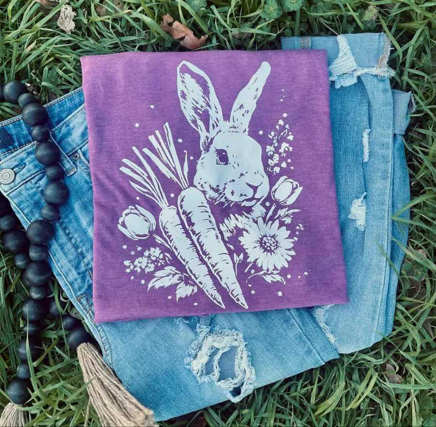 Bunny in Blooms (DTF Tee)