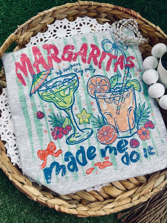 Margaritas made me do it￼(Gildan Tee)