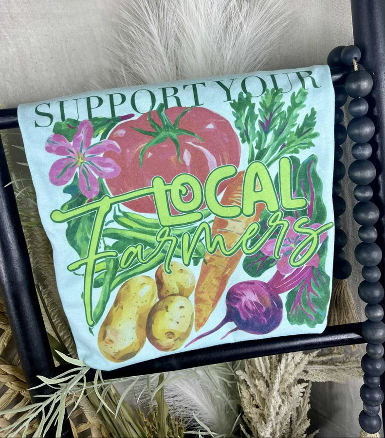 Support your Local Farmers (Tultex Softstyle Tee)