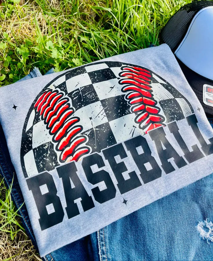 Checkered Baseball (DTF Tee)