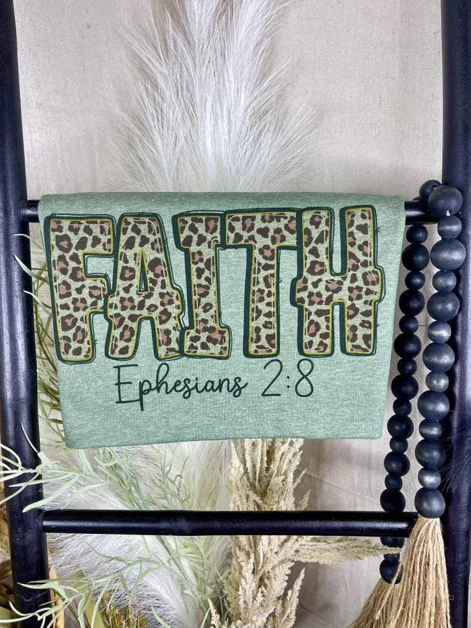 Faith Ephesians 2:8 (Gildan Softstyle Tee)