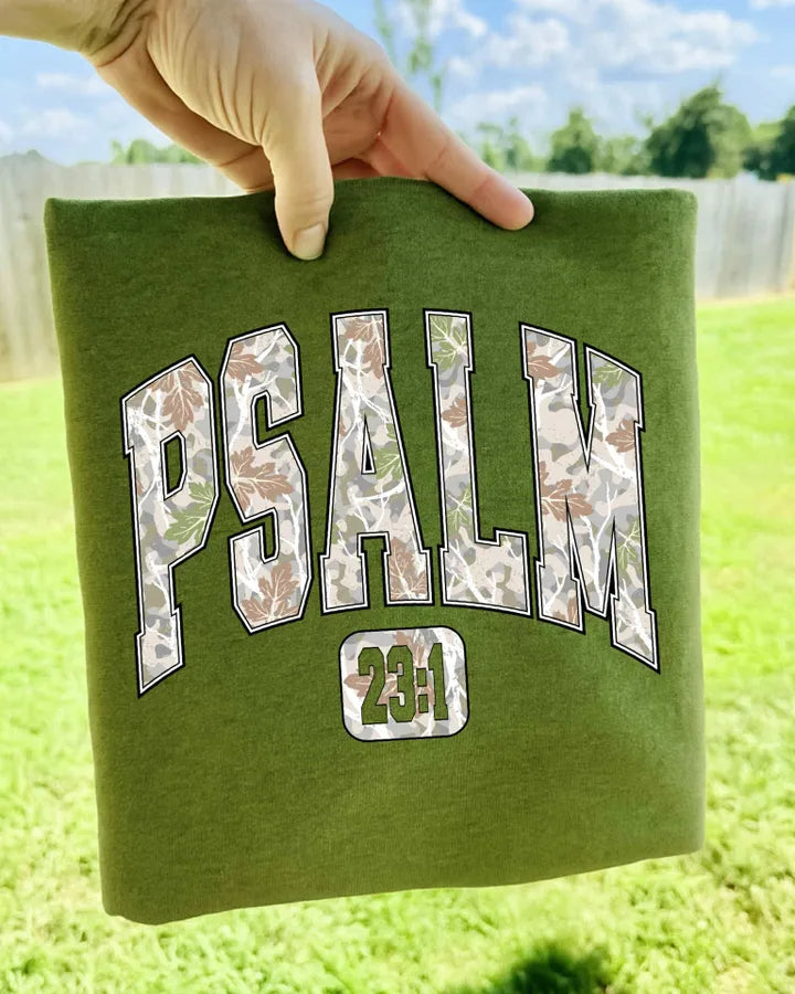 Camo Psalm 23:1 (DTF Tee)