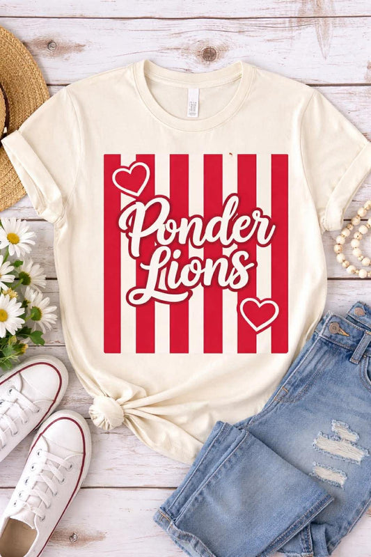Ponder Lions (Tultex Tee)