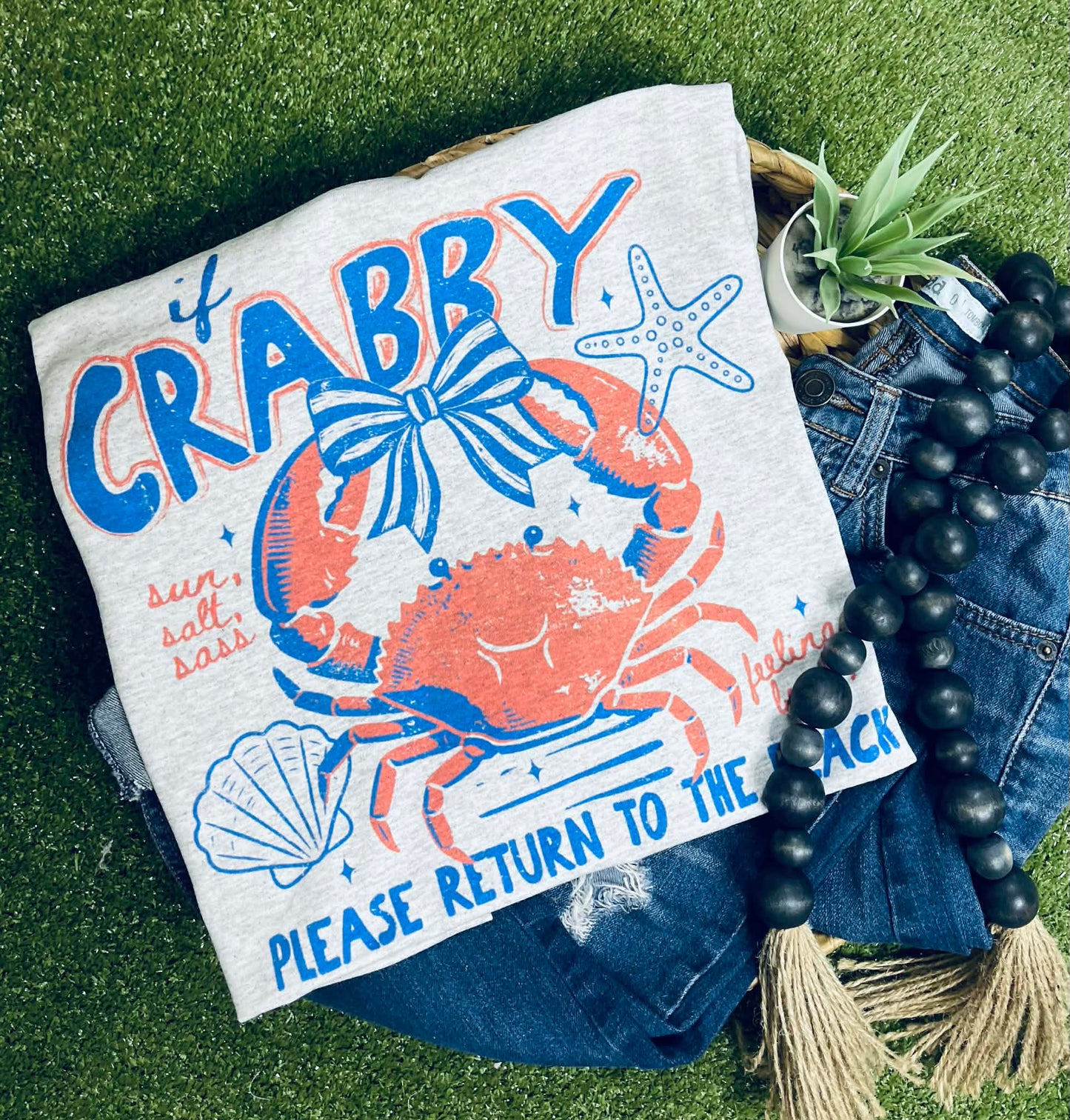 Crabby Please Return to the Beach (Gildan Tee)