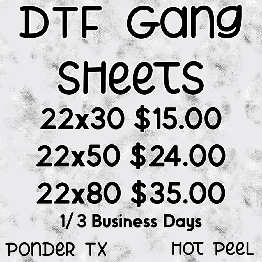 DTF Gang Sheets