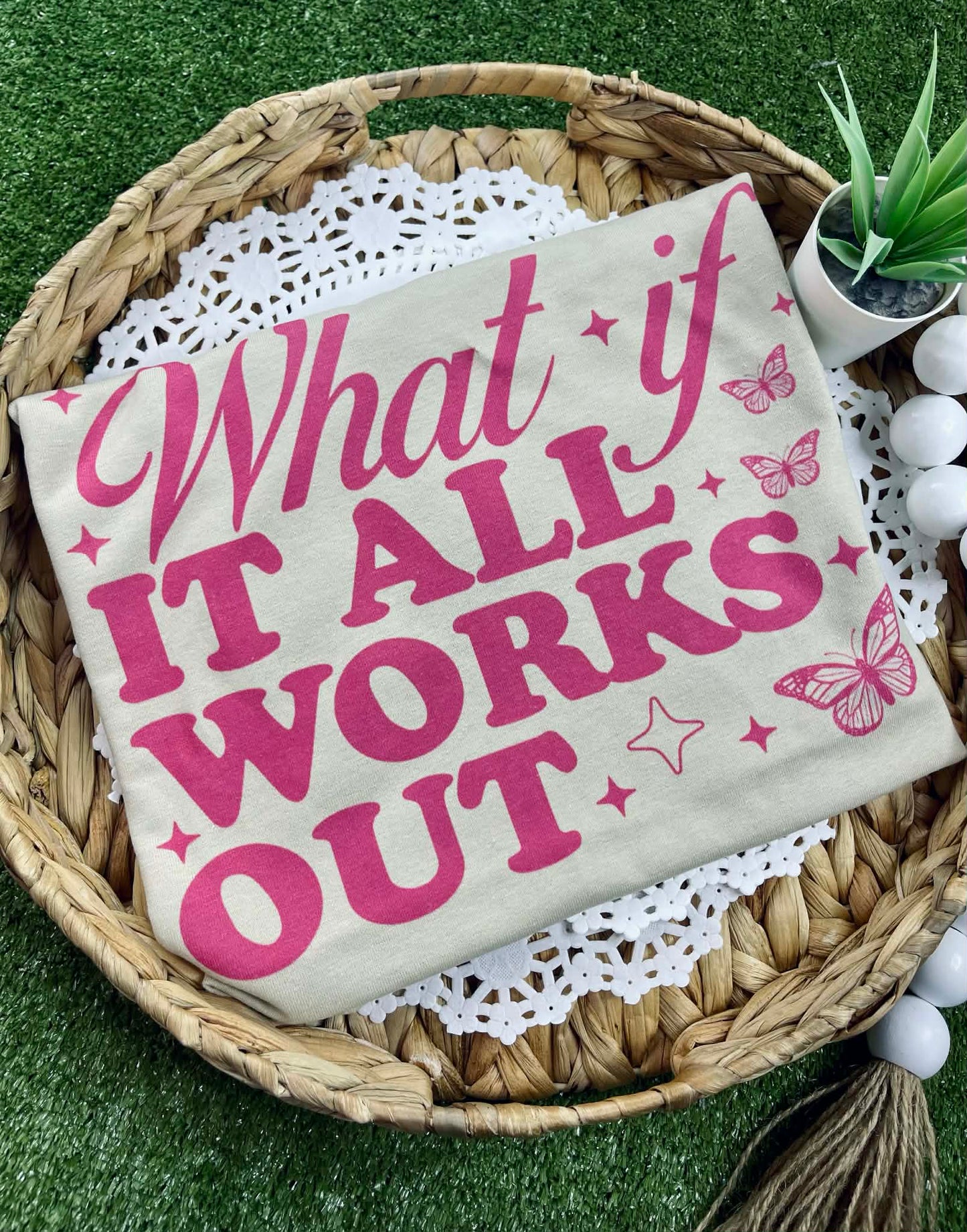 What if it all Works Out (Gildan Tee)