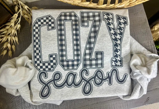 Checkered Cozy Season (Gildan Sweatshirt)