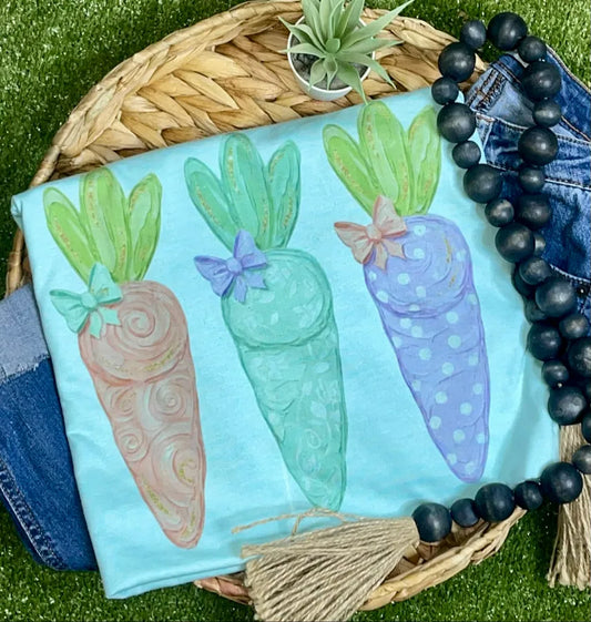Pastel Patch Carrots (Tultex Softstyle Tee)