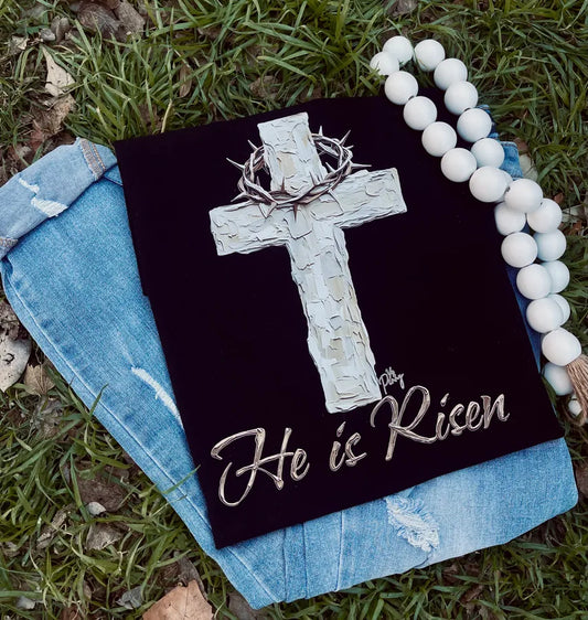 He is Risen Cross (DTF Tee)
