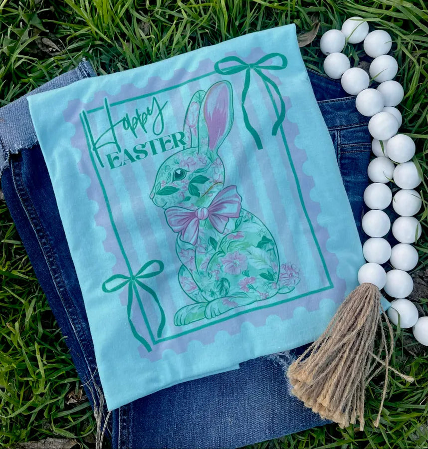 Floral Bunny (Tultex Softstyle Tee)